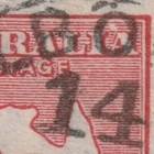 Australia     1 Penny Red Kangaroo Used With Acsc Variety   ref  516 