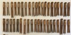 Lot Of 100 Vintage Wood Clothes Pins Round Head Flat On Top Clothespins Wooden