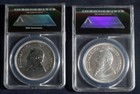 2017-18 2 Coin Silver Krugerrand Set 1 Oz 999 Silver Anacs Sp70 Ms70 Lot 140952