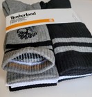 Timberland Men s Performance Cushioned Crew Socks 5 Pack Large 9-12 Black Grey