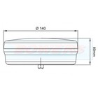 12v 24v Led Rear Round Hamburger Red Fog Light Lamp Caravan Trailer Truck Lorry