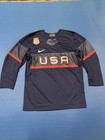 New Nike Team Usa 2022 Olympic Hockey Men   s Jersey Size L