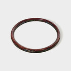 Vintage Red Floral Cloisonn   Bangle Bracelet   7-3 4  Circumference