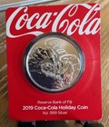 2019 Coca Cola Santa Claus Klaus 1 Oz 999 Silver Coin Original Package Coa 