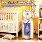 4 Pack Baby Disposable Diaper Bags Diaper Pail Refill Bags Compatible With Dekor