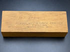 Vintage 1 8    Heavy Duty Steel Stamps Alphabet Letters In Wood Box Missing  x 