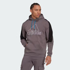 Adidas Future Icons Embroidered Winter Hoodie Mens Xl Hk3163 Trace Grey Black