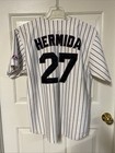 Vintage Florida Marlins Mlb Jeremy Hermida Baseball Jersey Majestic Mens L