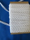 Vintage White Pointed Lace Trim Edging Lot Lingerie Dolls Craft 17 Yards X  3 8 