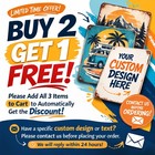 Beer O clock Open Bar Rectangular Aluminum Decorative Tin Sign