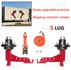 New Upgrade Superior Shipping Container Wheels 5x 4 5 Lug container Mobile Kits