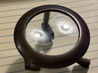 Vintage Brass Magnifyer Magnifying Glass On Wheels Look  Nautical Map Magnifyer