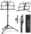 Portable Sheet Music Stand - Dual-use Desktop floor Music Stand Height Adjust   