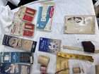 Mixed Lot Of Vintage Sewing Notions Mending Yarn pin Cushions wood Spool Thread