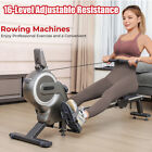 Quiet Magnetic Rowing Machine Rower 16-levels Cardio Home Gym Exercise Equipment