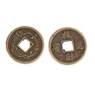 Vintage Feng Shui Lucky Coins - 20mm Antique Dragon   Phoenix Design 20 Pieces