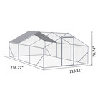 Outdoor Chicken Coop Metal Big Space 3 Unit