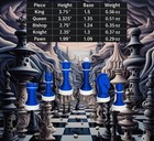Tournament Size Chess Pieces 3d Printed Chess Set With Extra Queen