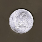Ecuador - Fantastic Historical  Jose De Sucre Silver 5 Sucres  1944 Mo  Km  79