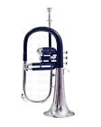 Flugelhorn 3v Black nickel With Hard Case And Mouthpiece Bb Newyear Sale