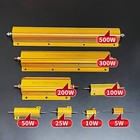 5w 10w 25w 50w 100w 200w-500w Golden Aluminium Metal Resistor Wirewound 0 1-10k  