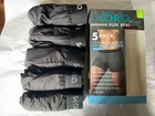 Skora 5 Pack Run Real Performance Boxer Briefs Trunk 4    Inseam New Black Orange