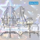 Massage Gaming Chair Ergonomic Office Chair High Back Desk Chair Pu Leather