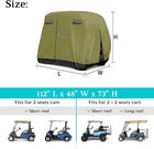 Golf Cart Cover 4 Passenger For Yamaha Ezgo Club Car  420d Waterproof Enclosure