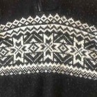 Polo Ralph Lauren Sweater Men s Medium Black Cotton Snowflake Zip Knit Preppy