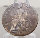 1787 Connecticut Colonial Copper Us Coin Mutton Head Rare Piece