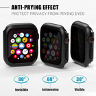 2 Pack Privacy Case For Apple Watch Screen Protector  Anti-spy Tempered Glass Fi