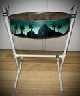 Steel Drum Pan Instrument  Invader Lead Tenor  Includes Stand  Sticks  Watch Vid
