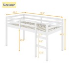 Loft Bed twin Size With Under The Bed Storage And Ladder For Kids boy girl Be   