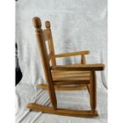Vintage Child Wood Rocking Chair Toddler Nursery Furniture Slat Back Brown
