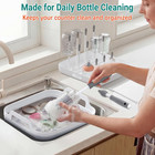 Collapsible Wash Basin For Baby Bottles With Drying Rack     2 4 Gallon Foldable D