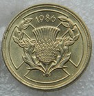 1986 Two Pounds    2 Coin Commonwealth Games - Scottish Thistle 