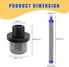  1pcs  288716 3 4-inch Inlet Strainer Thread   10pcs  288749 Spray Gun Filter Co