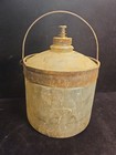 Vintage Glass Kerosene Stove Tank With Metal Handle And Lid Cleveland Ohio
