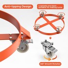 2pcs 55 Gallon Drum Dolly 1250lbs 360   Swivel Casters Heavy Duty Steel Frame Usa
