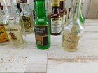 Vintage Lot Of 37 Empty Mini Alcohol Liquor Miniature Bottles Glass   Plastic