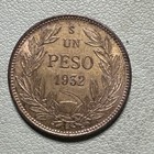 Chile 1932 1 Peso Silver  400 High Grade Toned