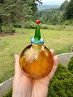 Vintage Style Amber Crackle Glass Perfume Bottle - Glass Act Studio New Taiwan