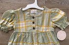  nwt  Kenzie Baby Girl s Size 18 Months Soft Green   Yellow Plaid Rayon Top