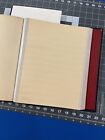Vtg Stamp Stock Book 8 1 2 X 11    20 Pages Single Sided 12-row Black Cover