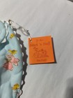 Vintage Baby Bib Blue Quilted Infant Hug Me Handmade Jo An s Stitch N  Stuff