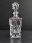 Vintage Bohemian Crystal Decanter With Stopper     Elegant Barware Gift     