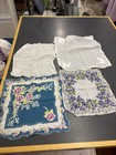 Lot Of 23 Vintage Handkerchiefs Lace  Hand Tatted  Printed  Embroidered