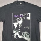 Vintage Hank Williams Jr Shirt Mens Xl Black Pure Hank Tour 1991 Band Country