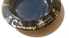 Vintage Ashtray From The Castaways Hotel   Casino Las Vegas  Nevada Black Glass