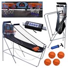 Dual Shot Arcade Basketball Game Foldable Indoor Basketball Game With 4 Balls